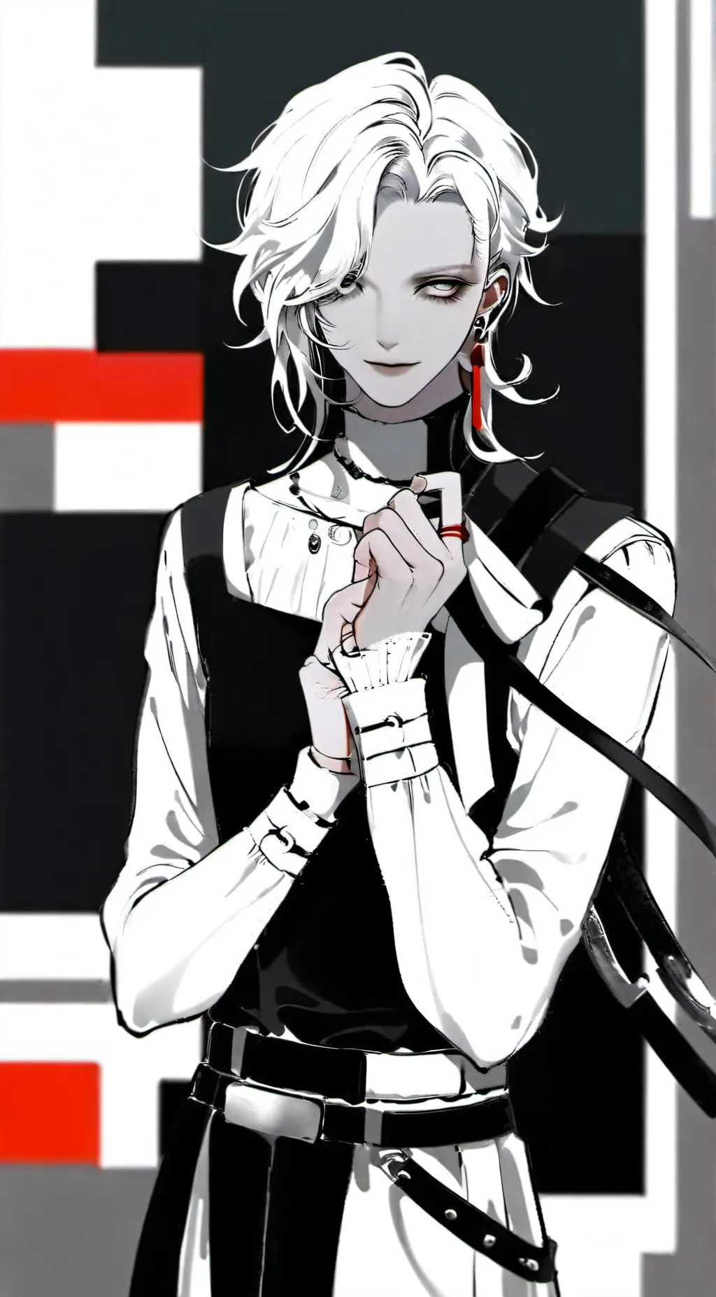 ai character: among Us black background