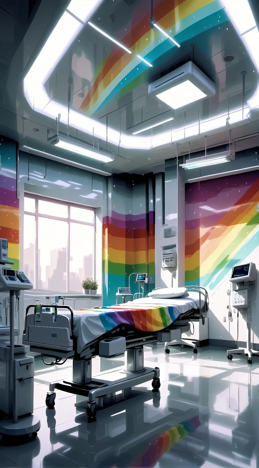 ai character: DW Hospital AU background