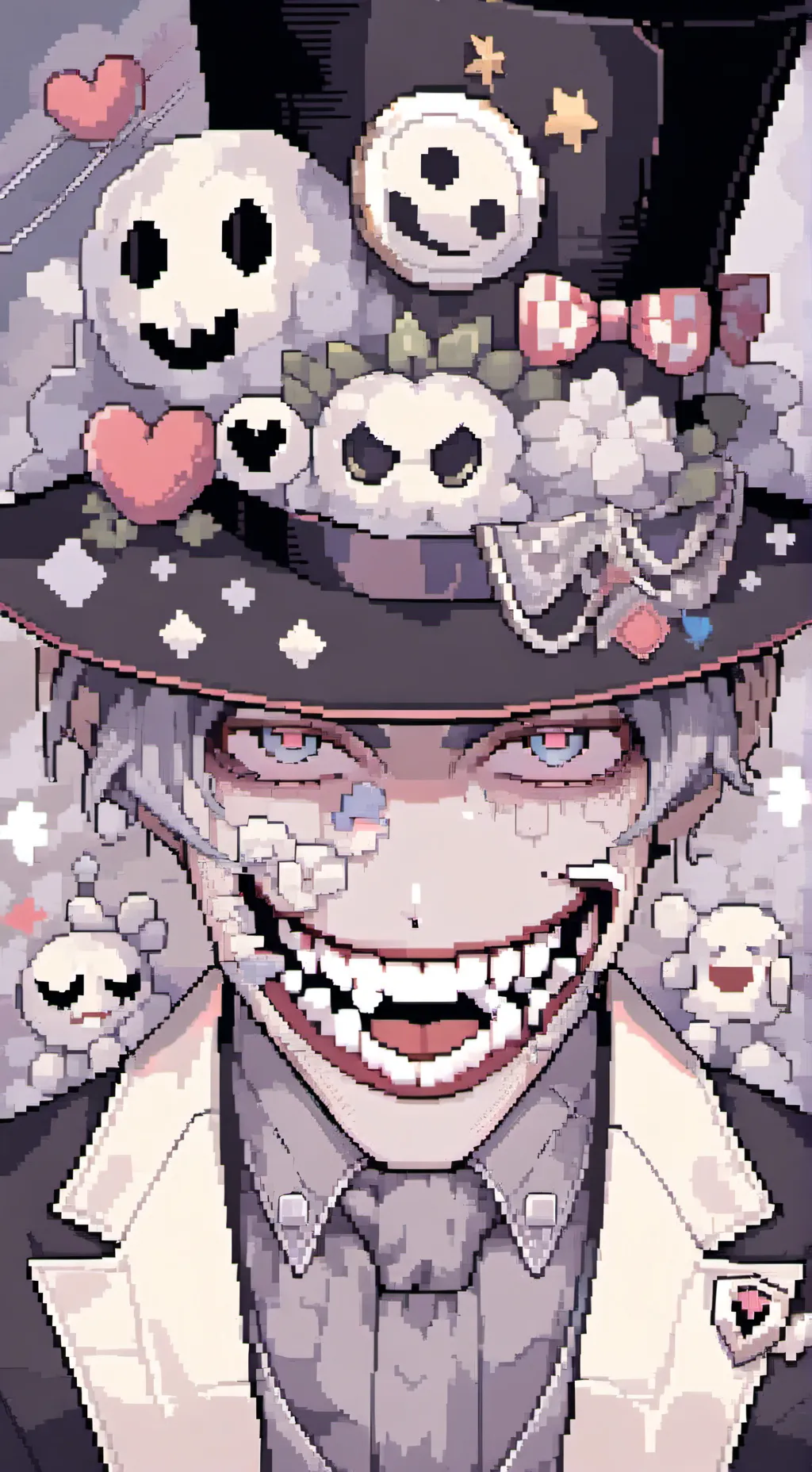 ai character: Caine  background