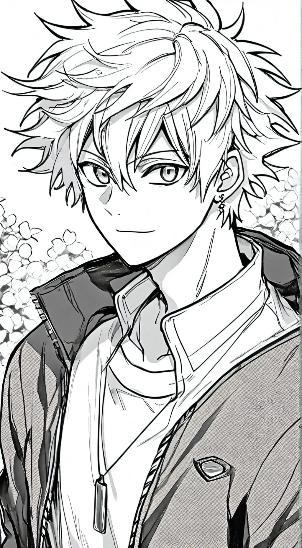 ai character: bakugo and deku background