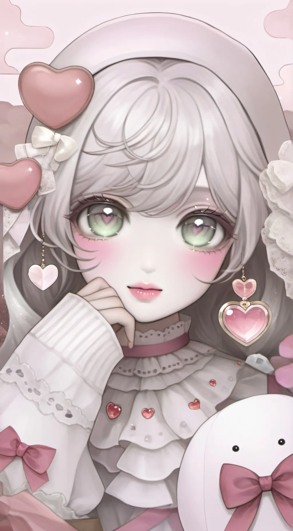 ai character: ~Dandys world~  background