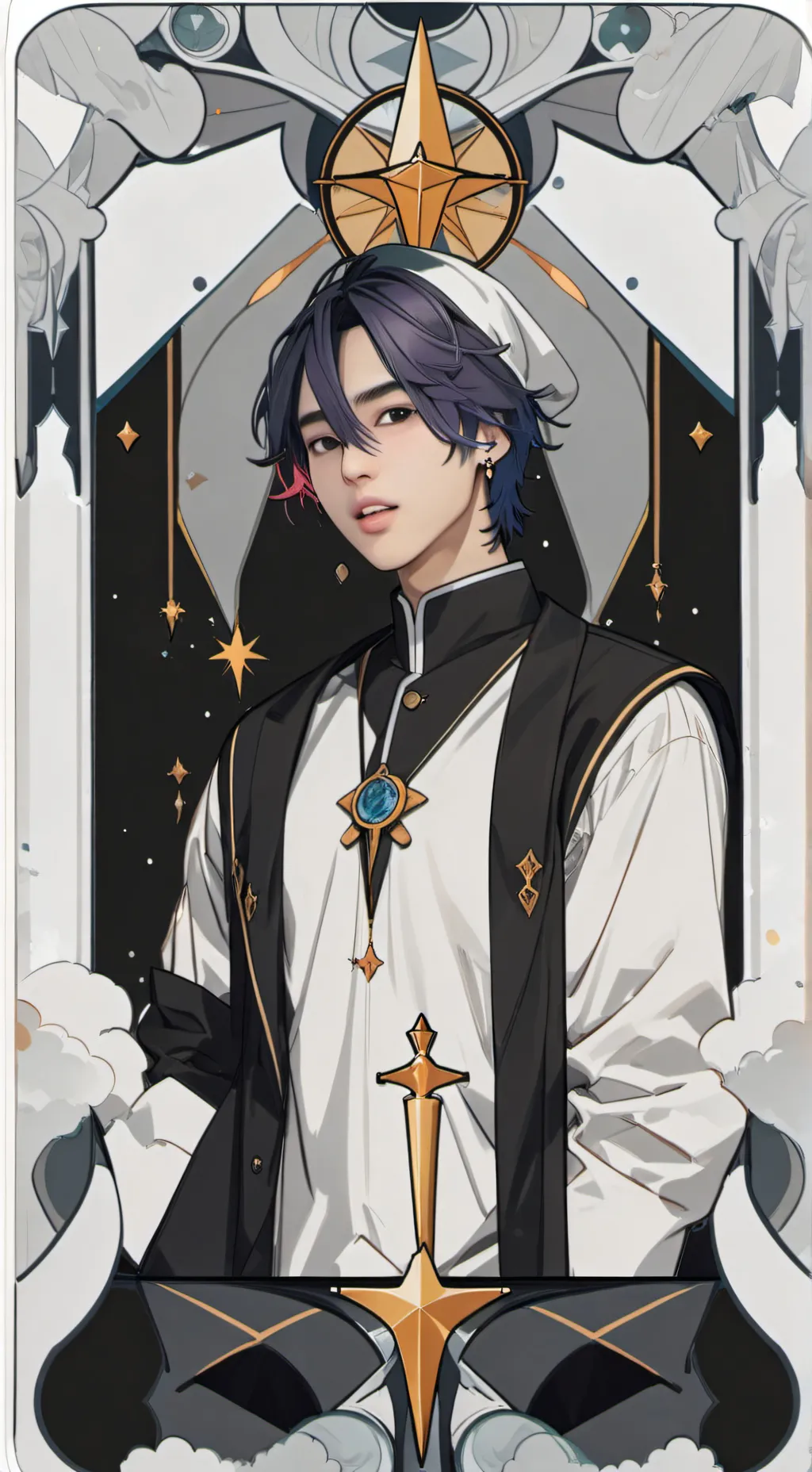 ai character: han jisung  background