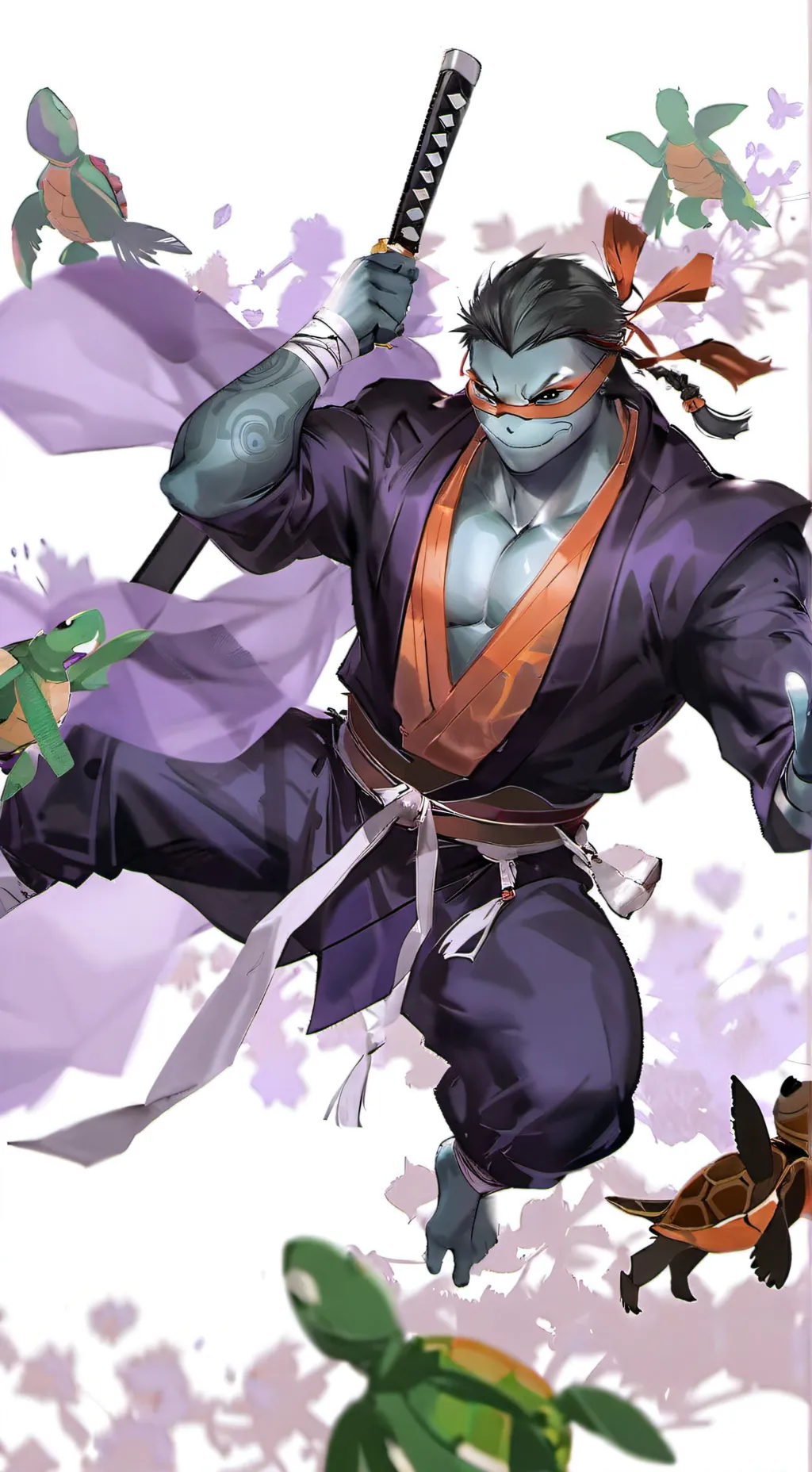 ai character: TMNT 2012 background