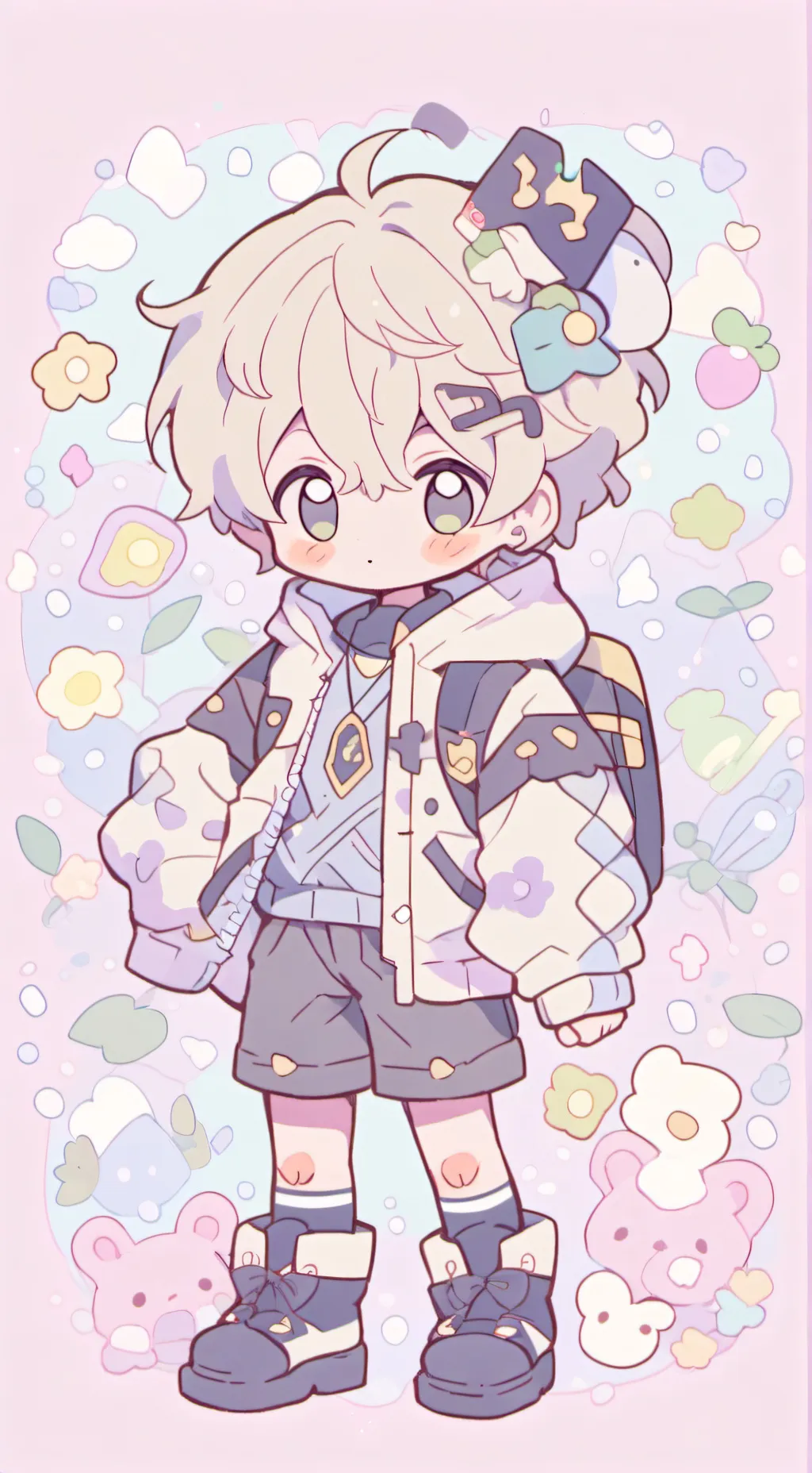 ai character: MHA soulmateCoulor background