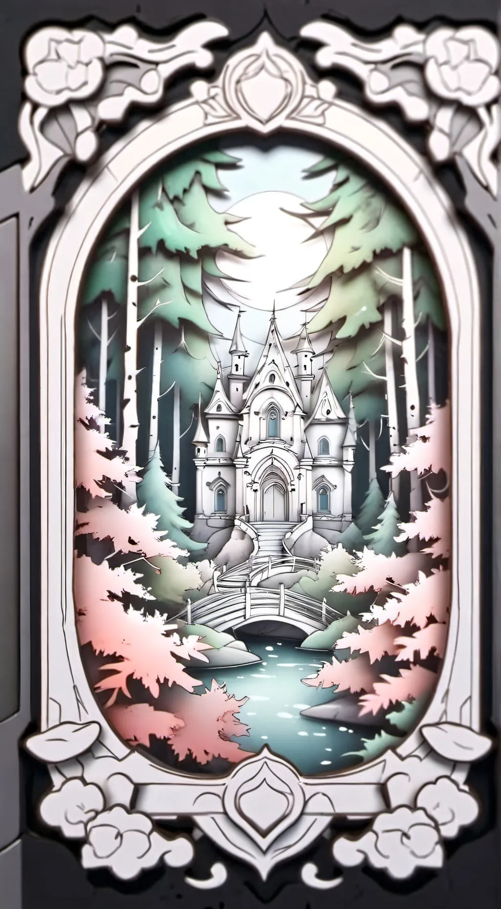 ai character: mansão creepypasta background