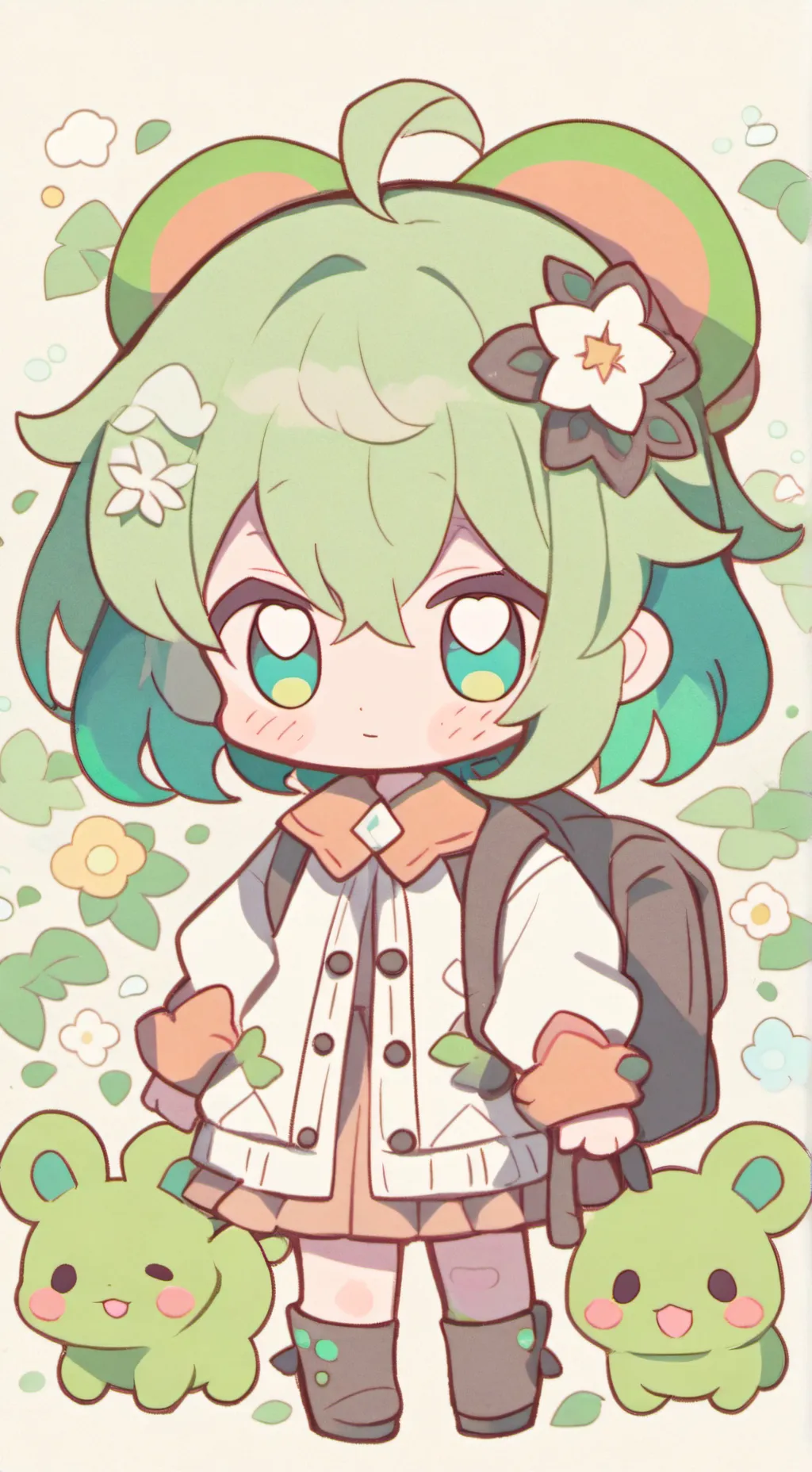 ai character: котёнок background