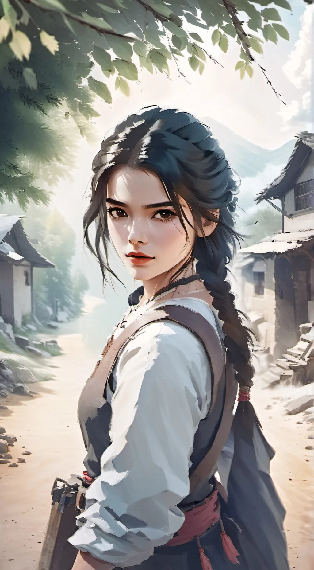 ai character: Elara background