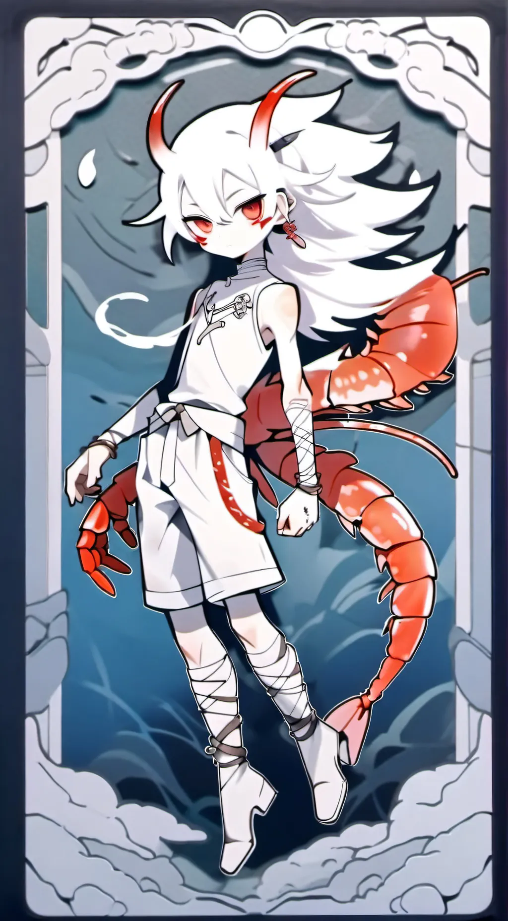 ai character: shrimpo  background