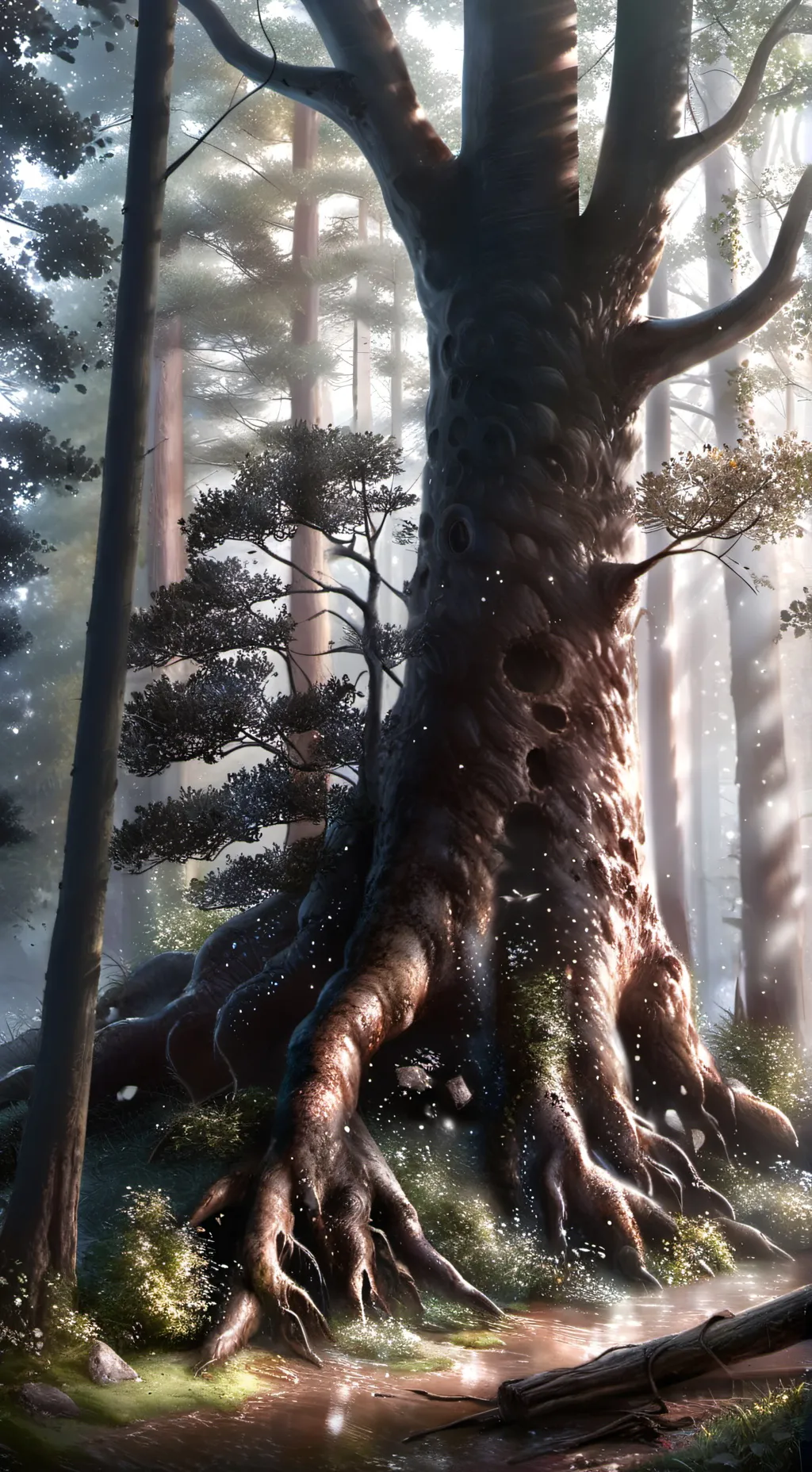 ai character: Announcement background