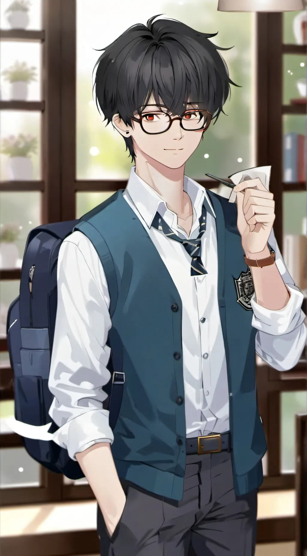 ai character: Theo background