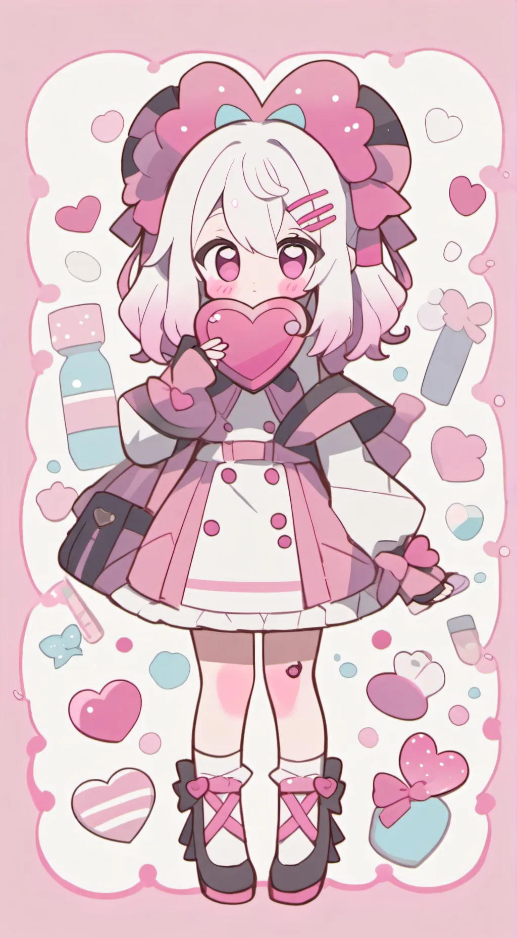 ai character: MHA falling inlove background