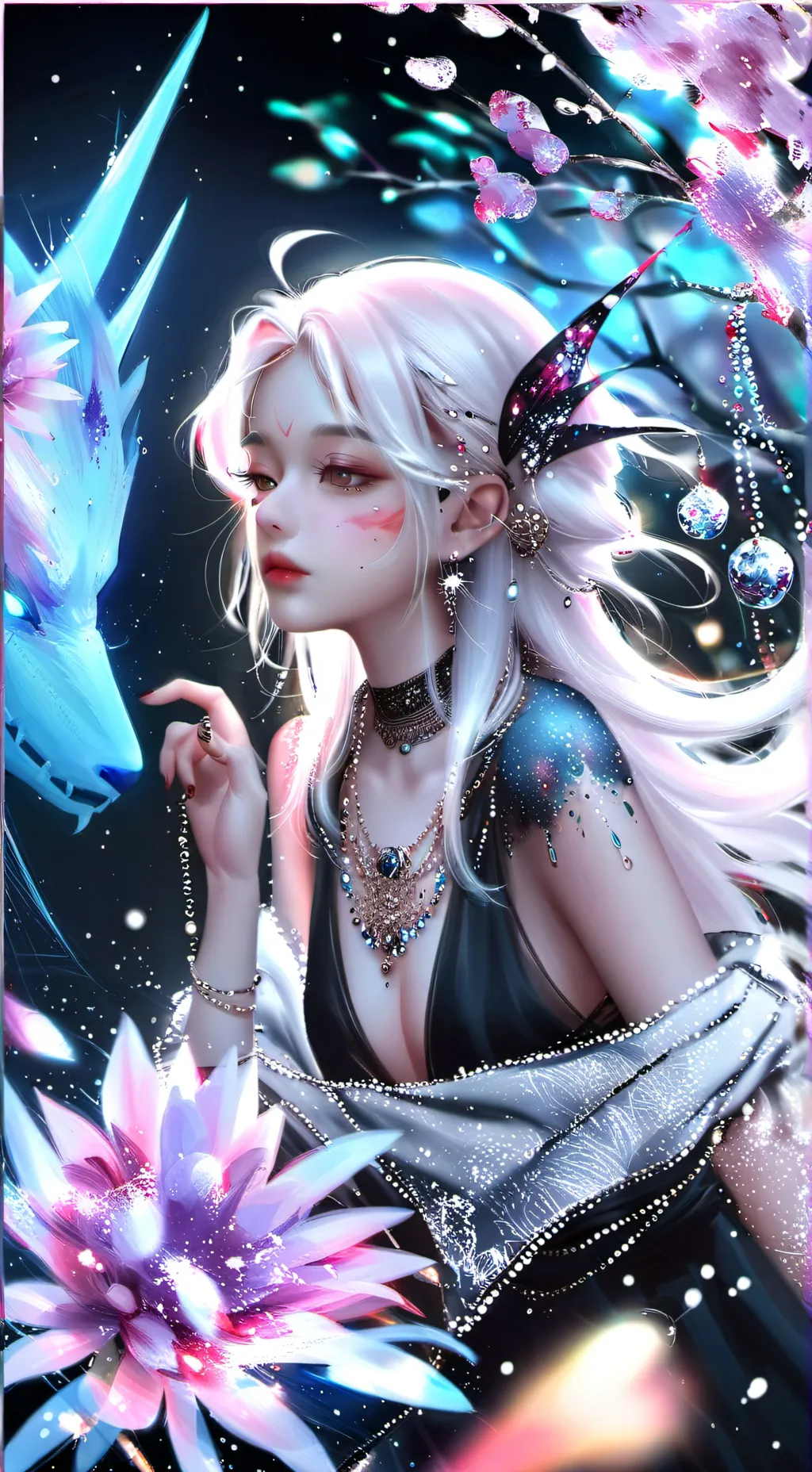 ai character: killer girl background