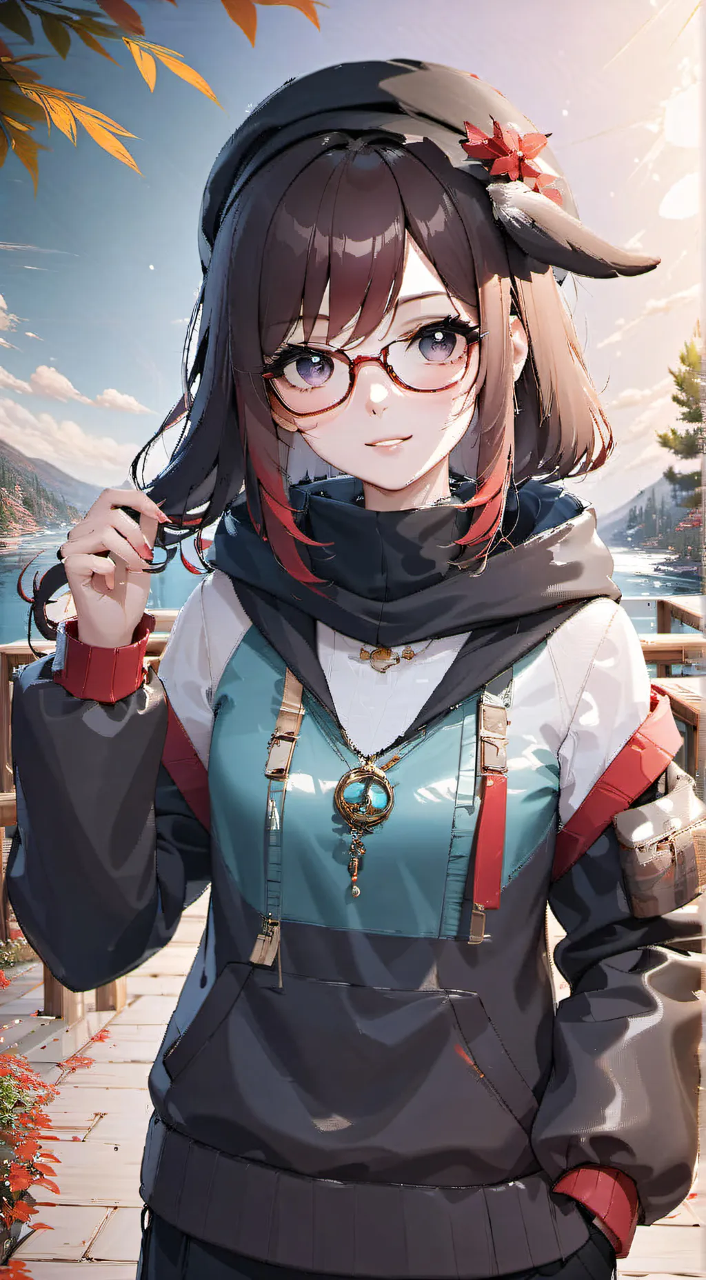 ai character: Luna background