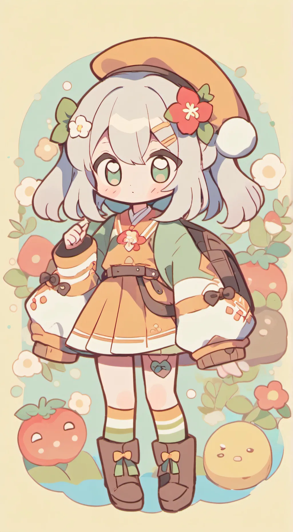 ai character: VEE X SHELLY!!! background