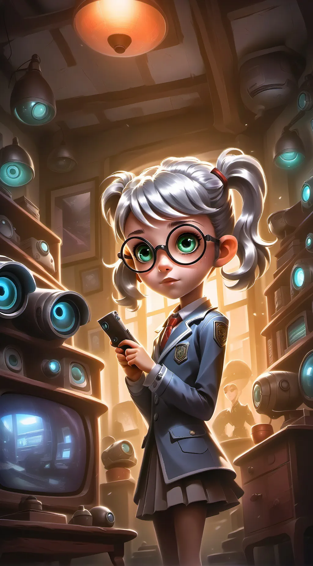 ai character: Agent Mila Nyam background