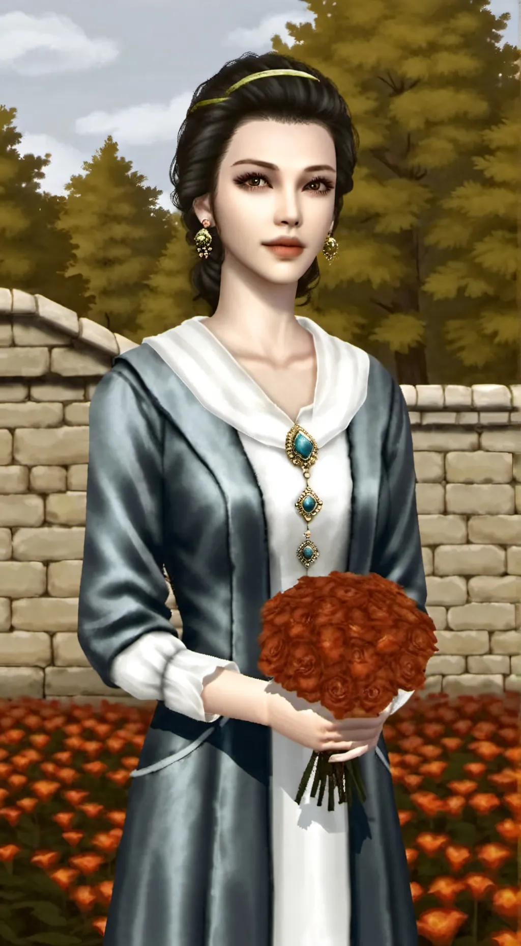 ai character: Encargada  background