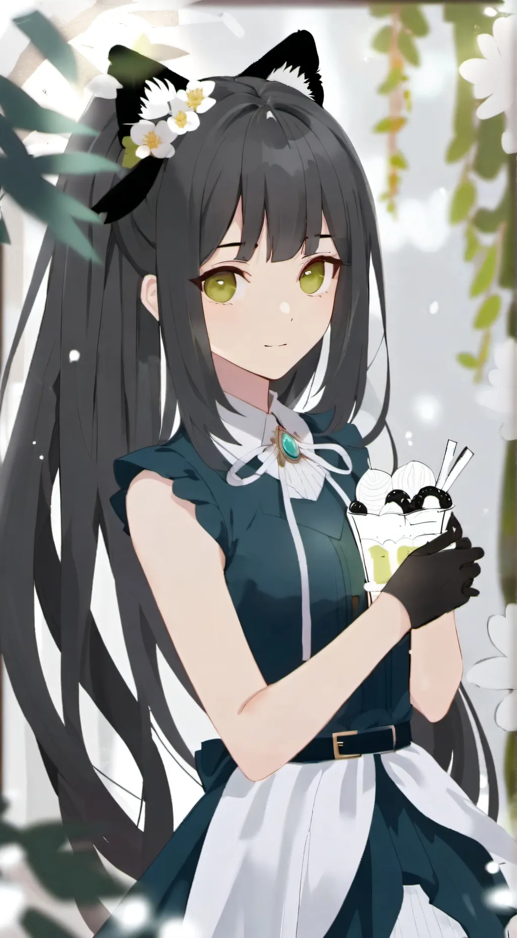 ai character: Barbie Ferreira  background