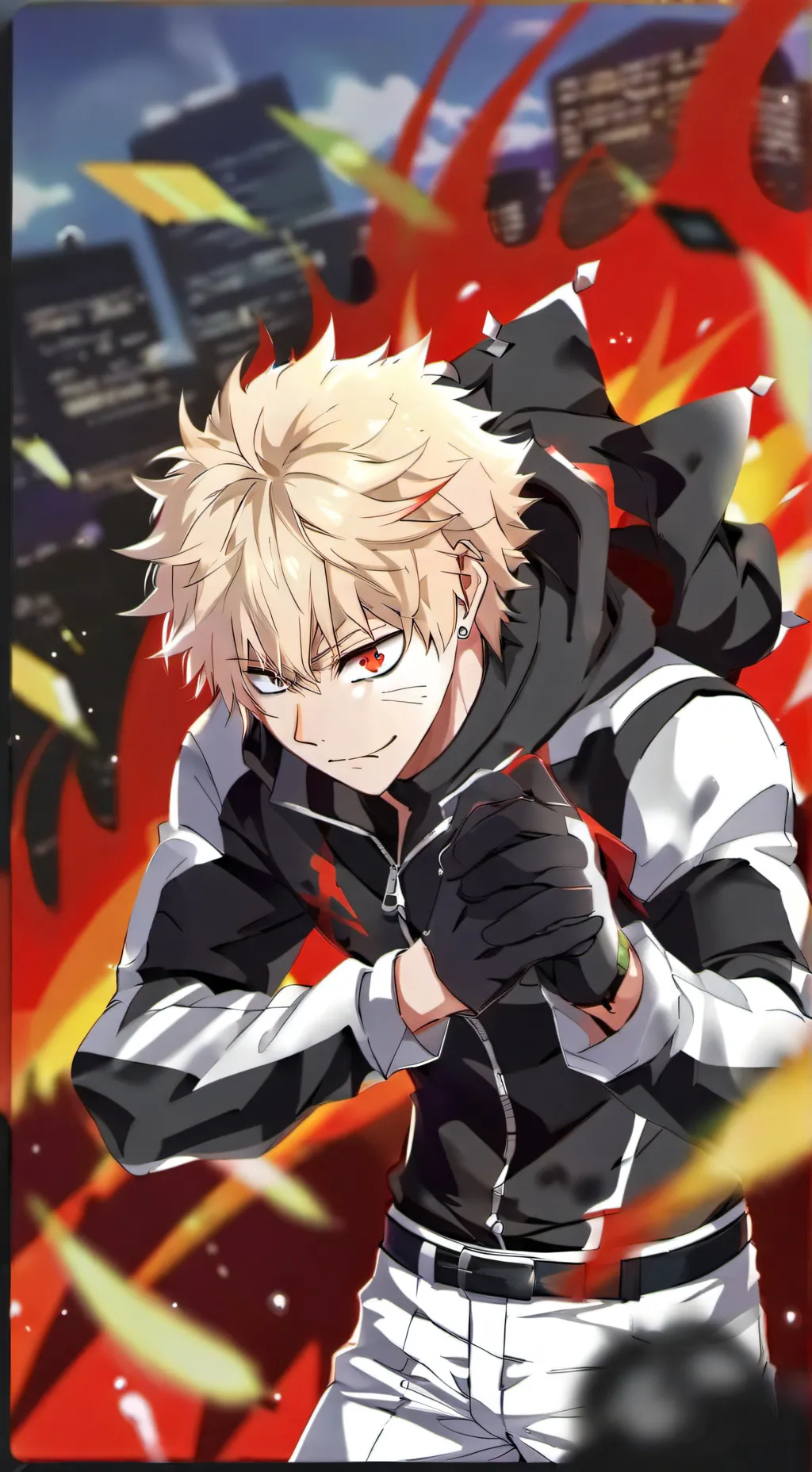 ai character: y/n moves away  background