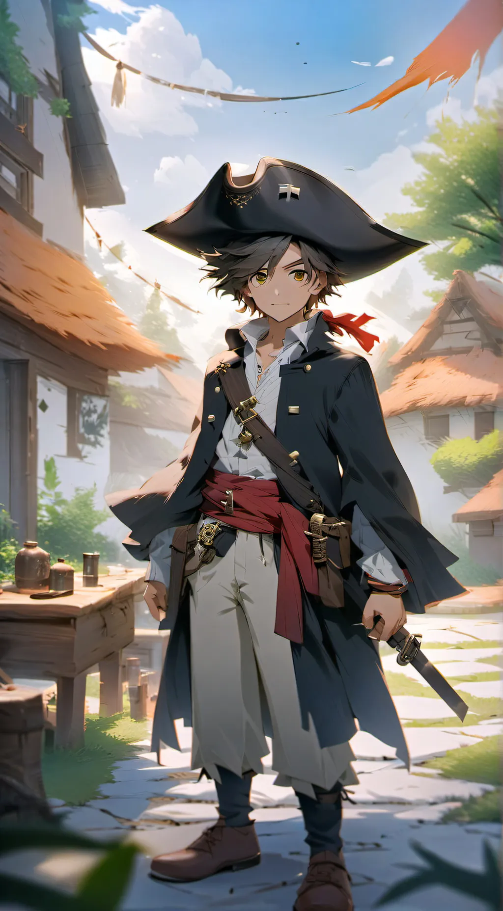 ai character: One Piece background