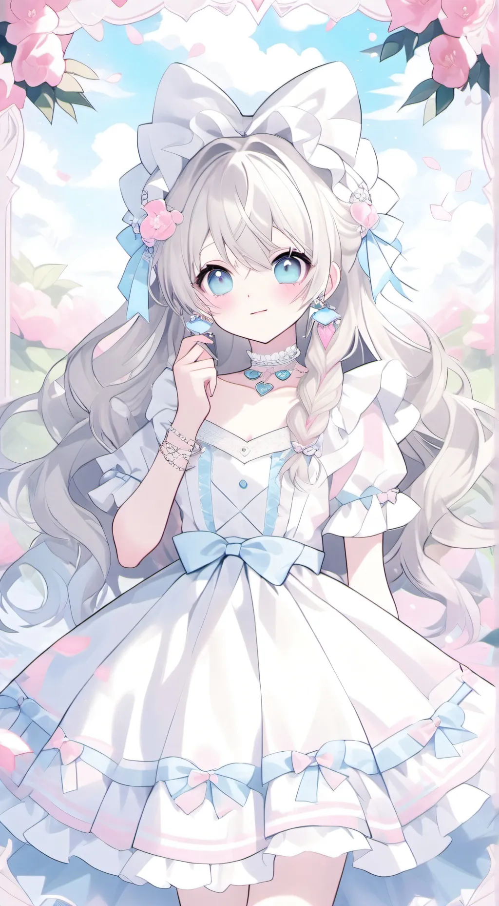 ai character: cat girl background