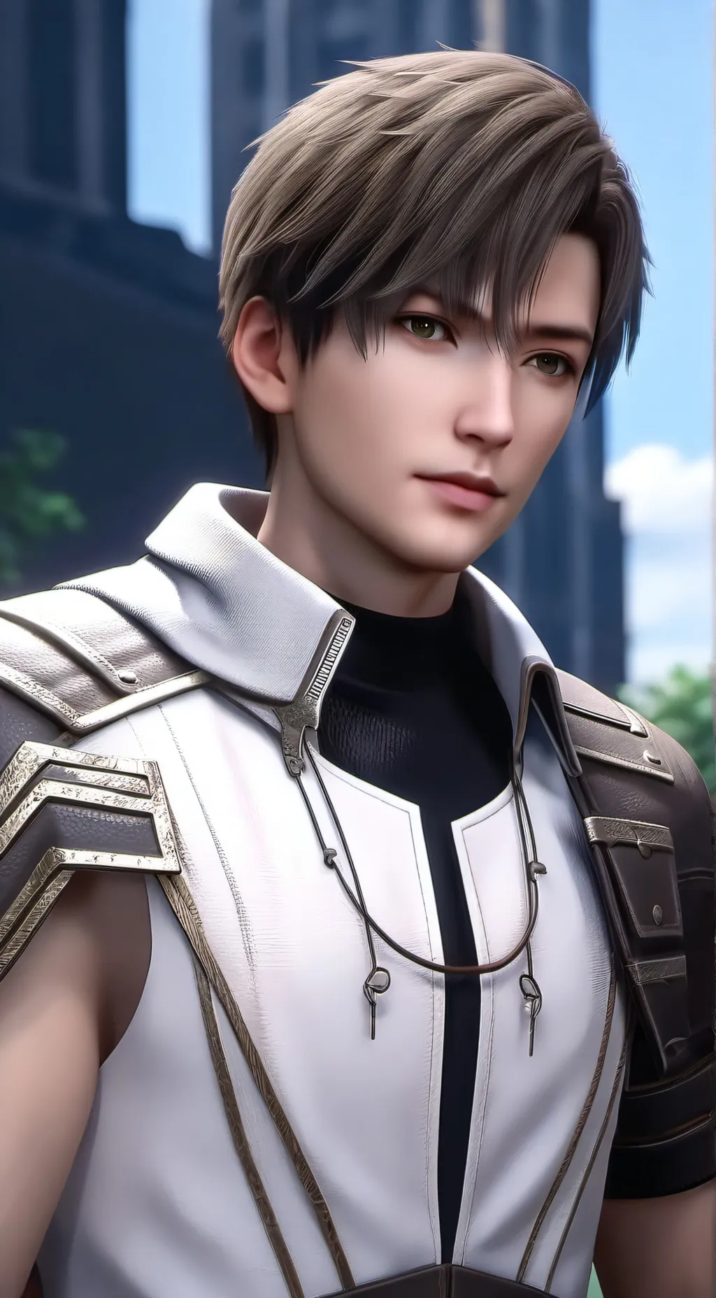 ai character: грибочек background