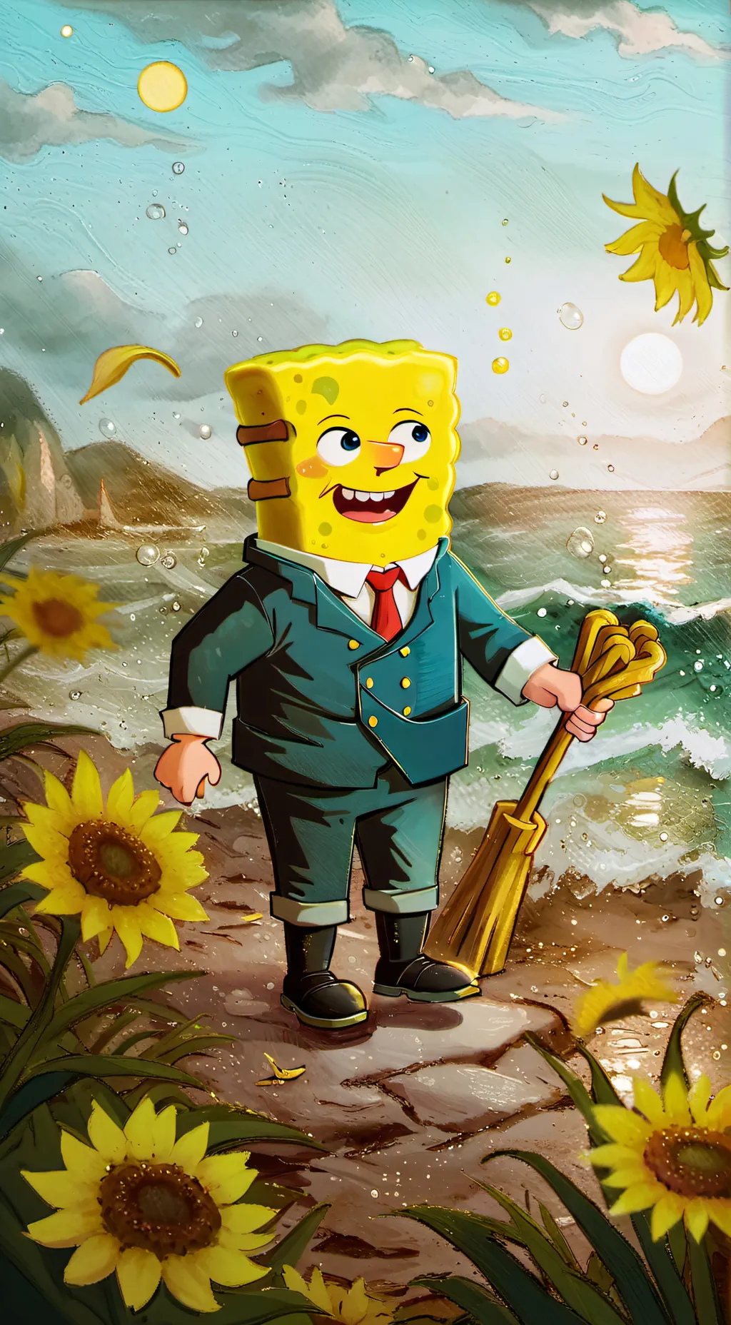 ai character: SpongeBob: Bfbb background