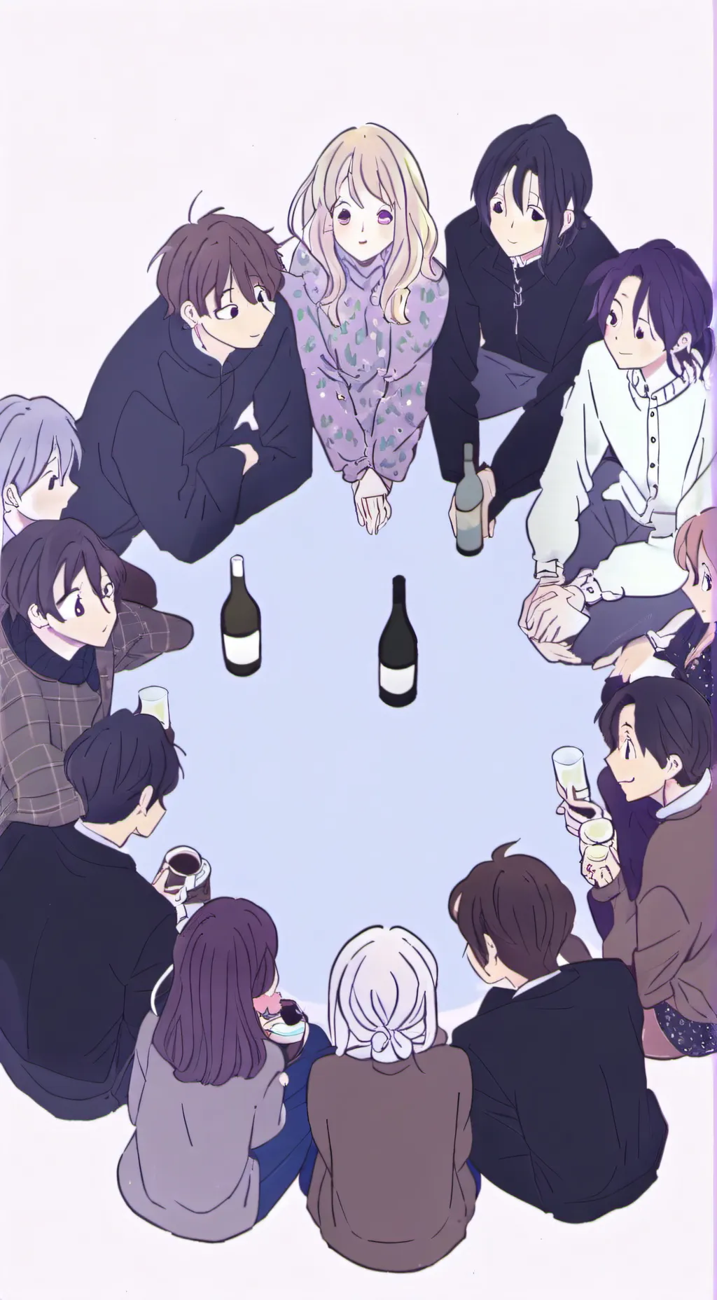 ai character: spin the bottle background