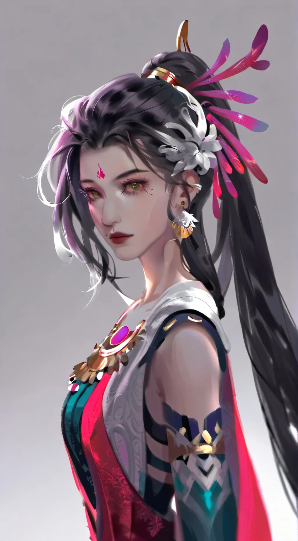 ai character: Beautiful background