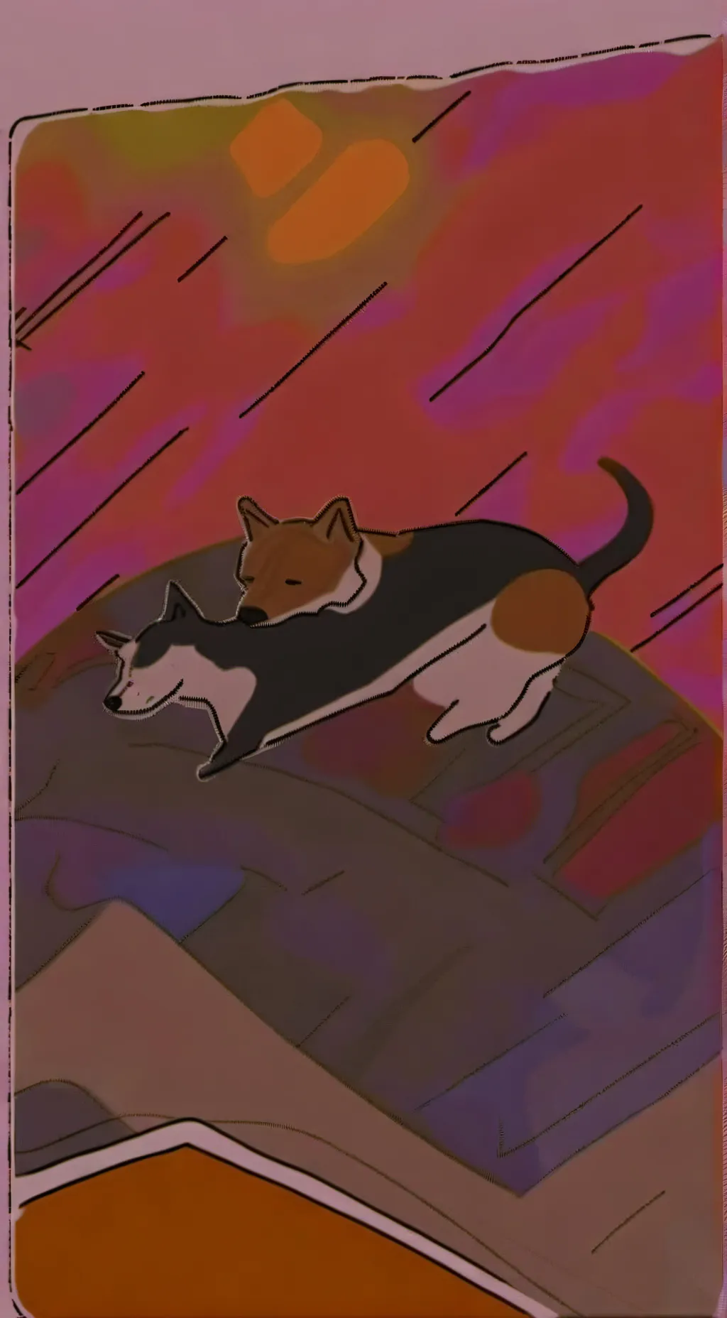 ai character: dogday y catnap background