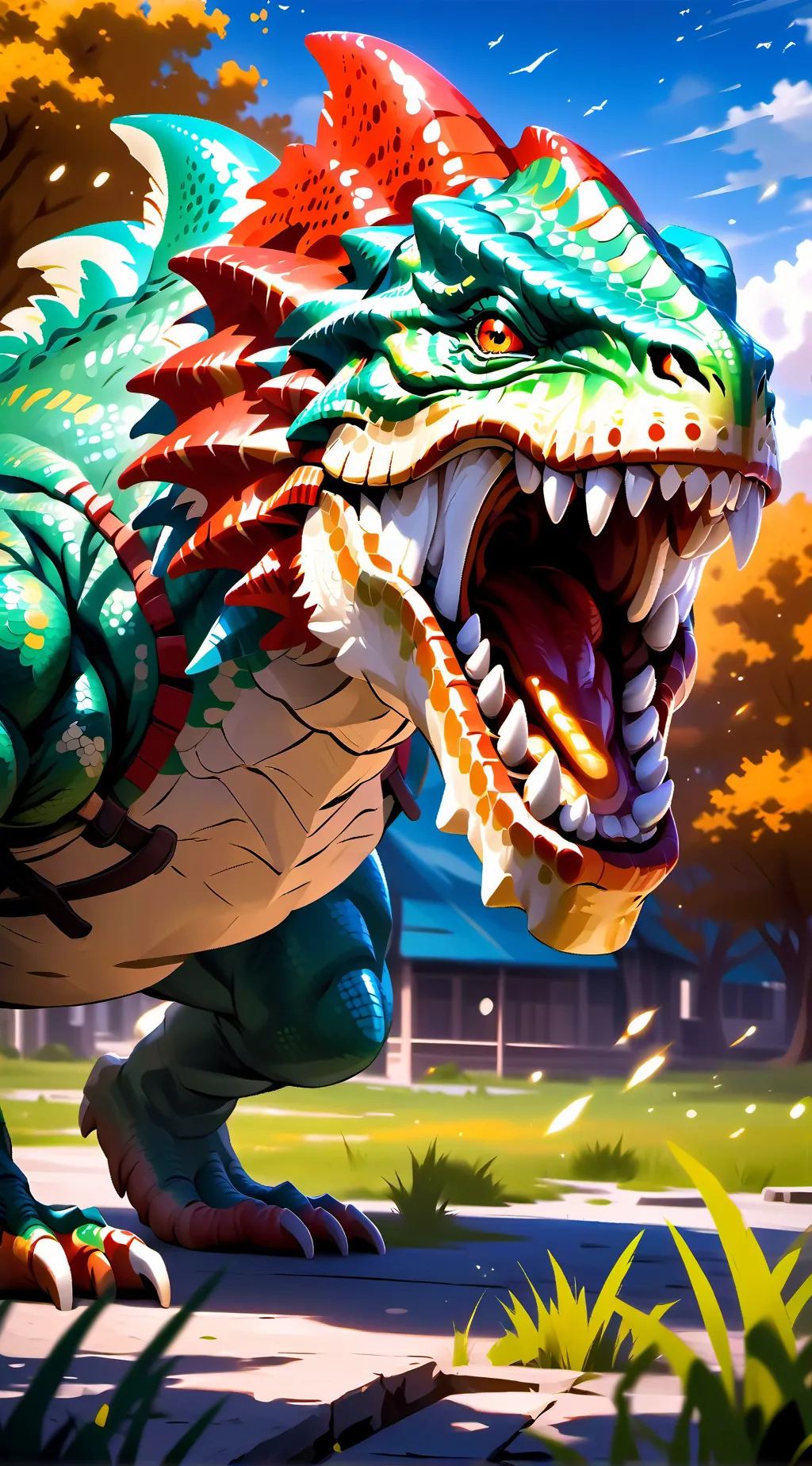 ai character: Ken the Giganototyrannus background