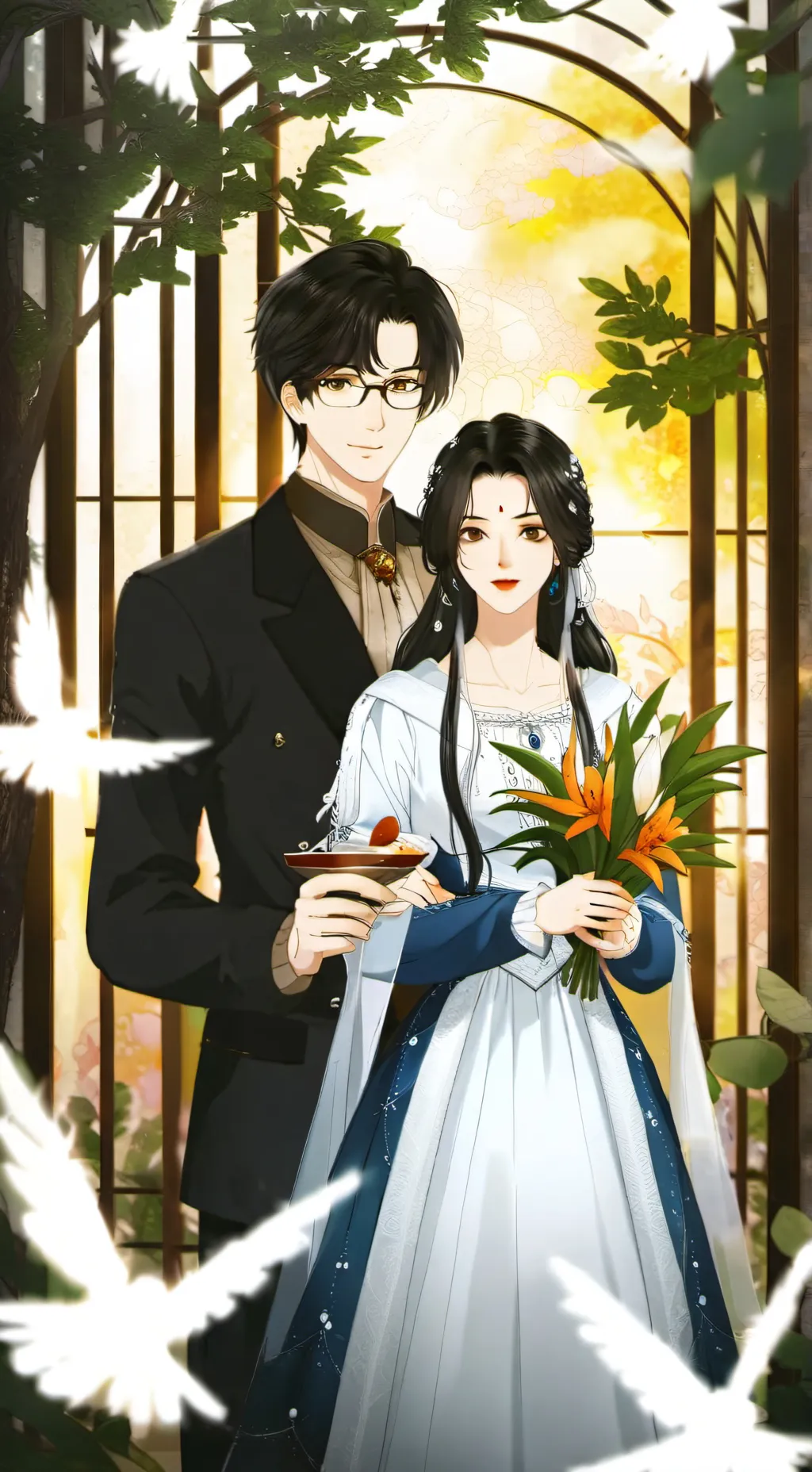 ai character: Y/N × Shinobu background