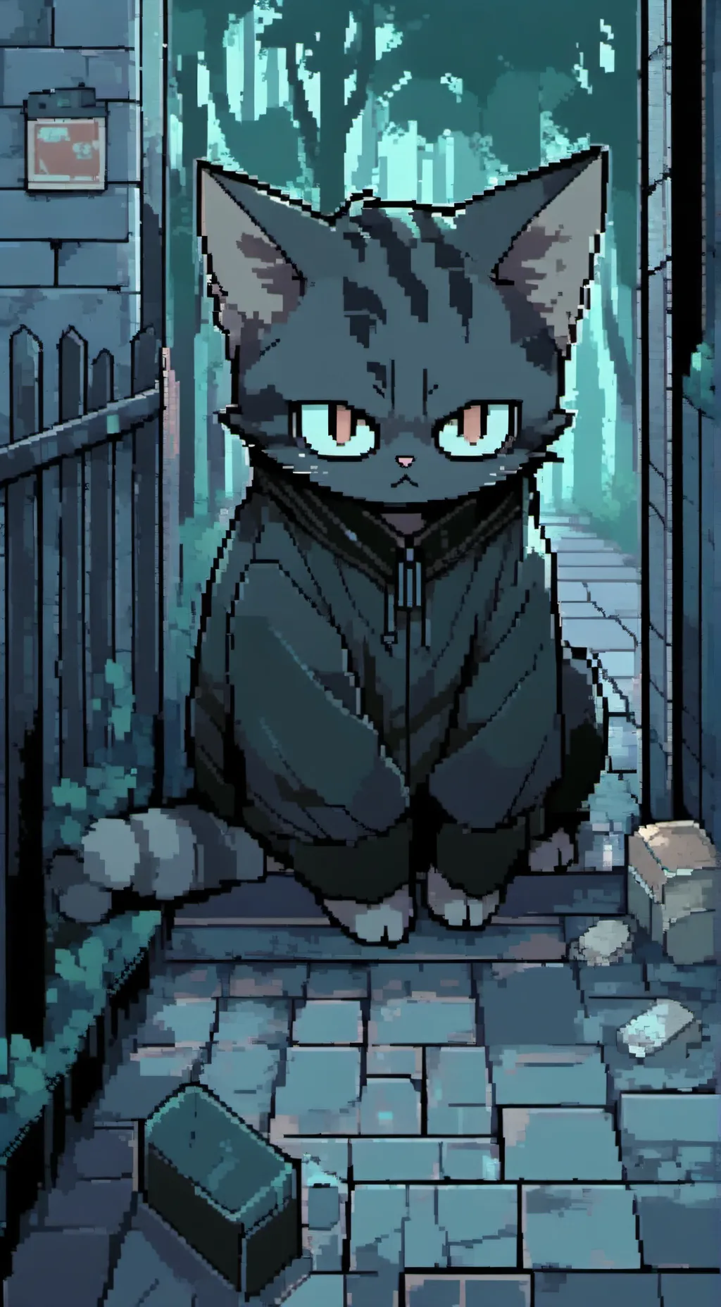 ai character: Super scary horror background