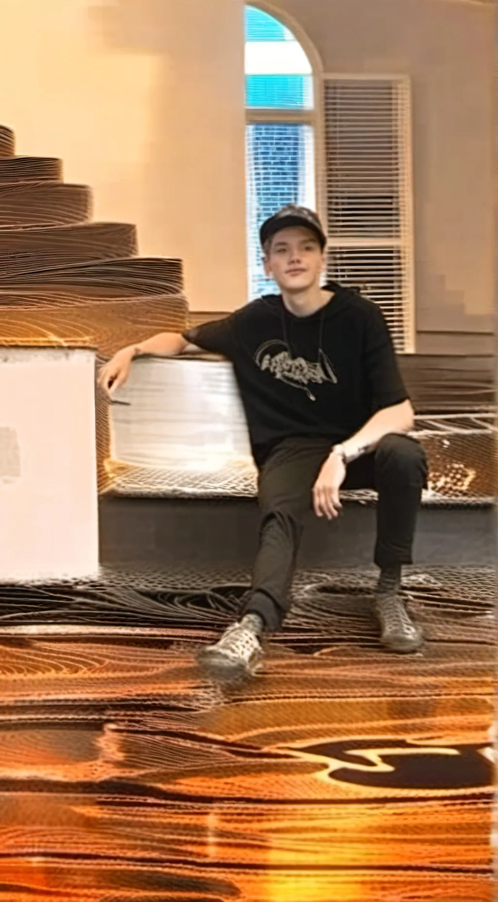 ai character: Trey braine  background