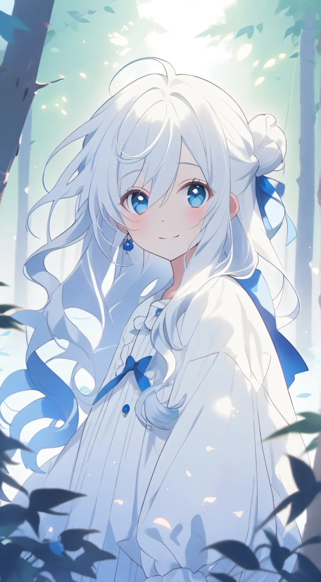 ai character: Mysterious girl background