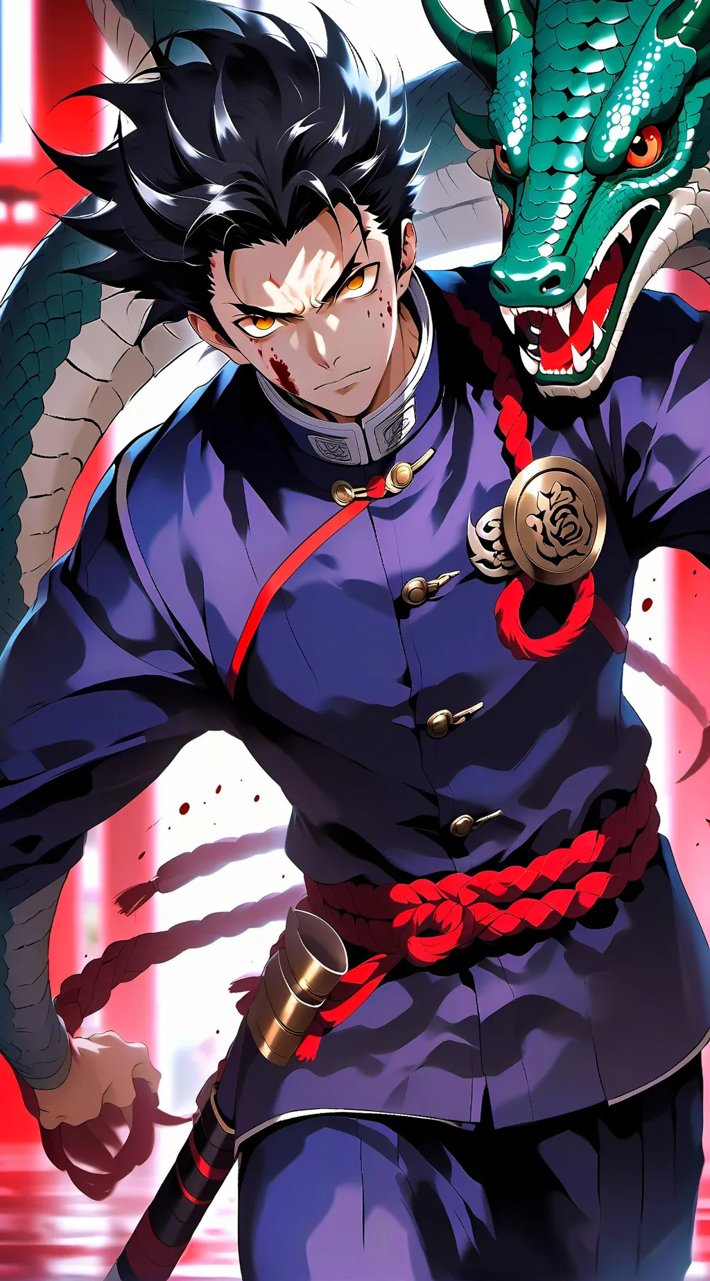 ai character: Sanemi Shinazugawa background