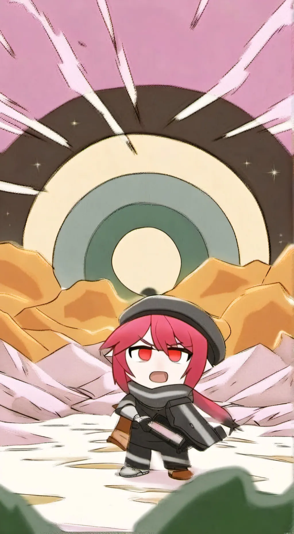 ai character: moonflower XD  background