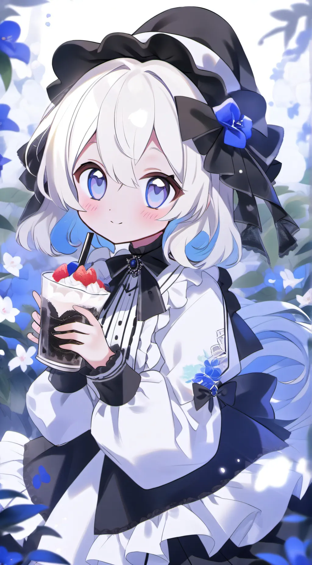 ai character: Милла🦄👾 background