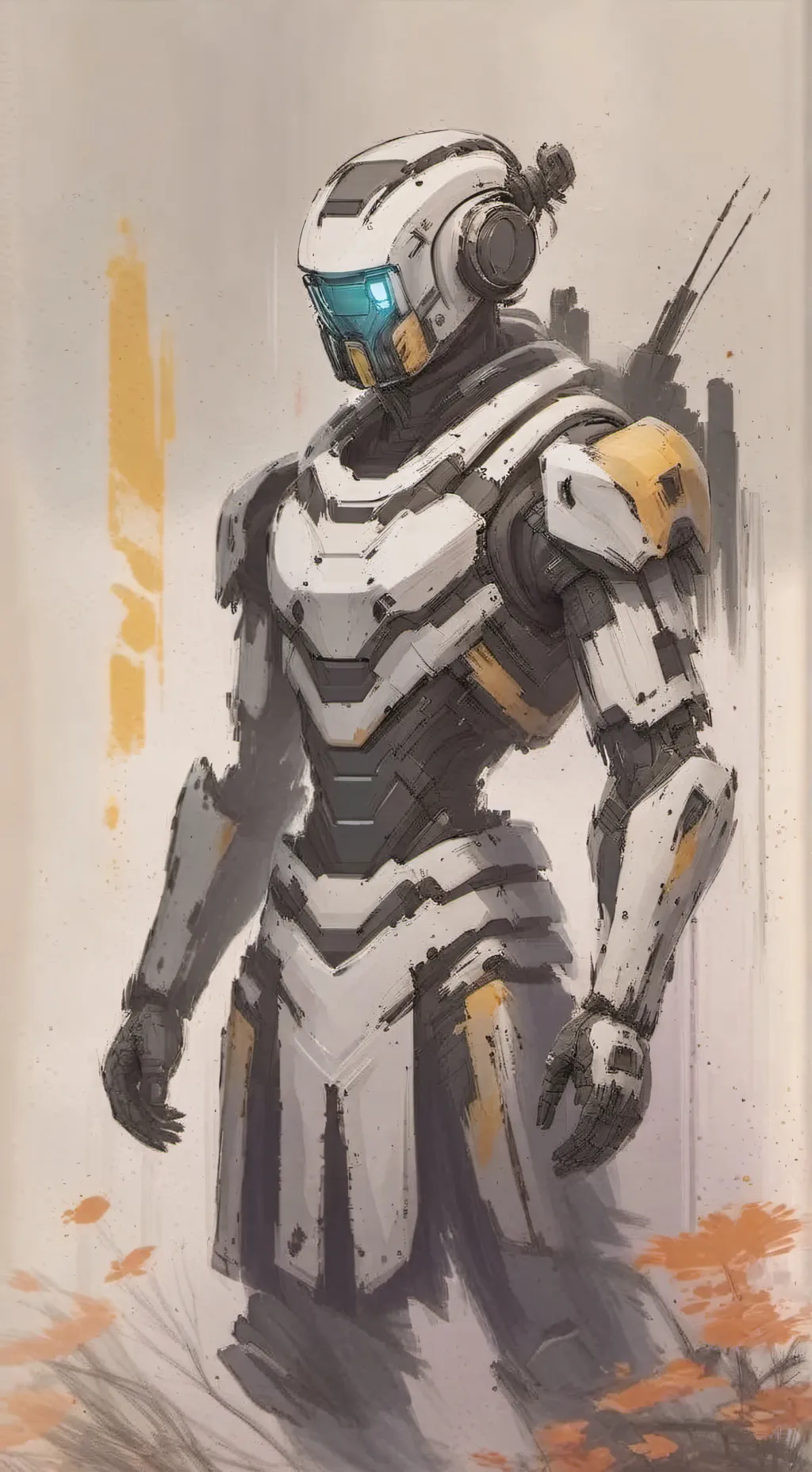 ai character: MD broken  background