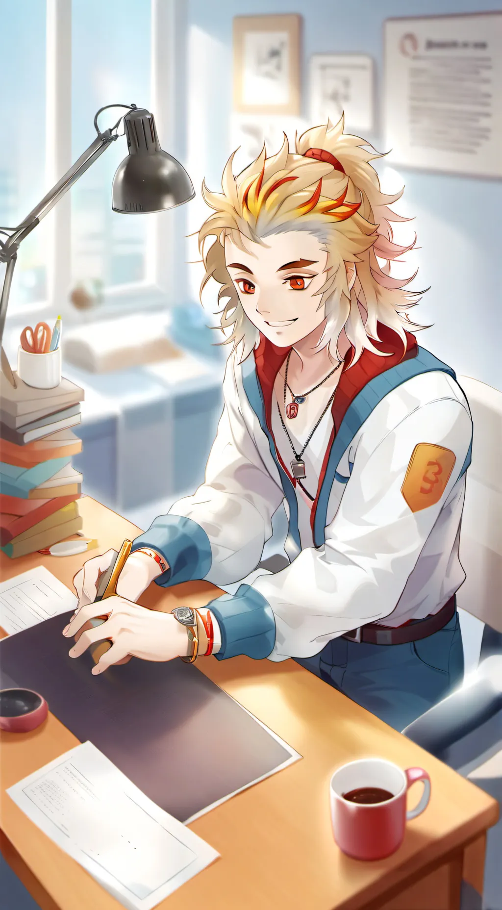 ai character: mr rengoku background