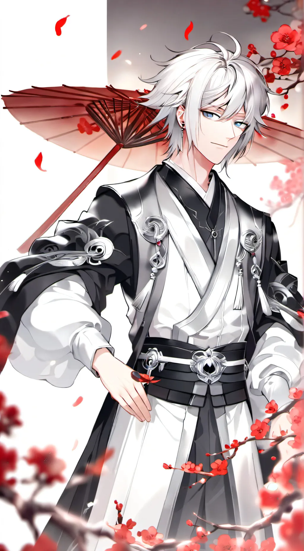 ai character:  Gojo*ele eh meu*🩷 background