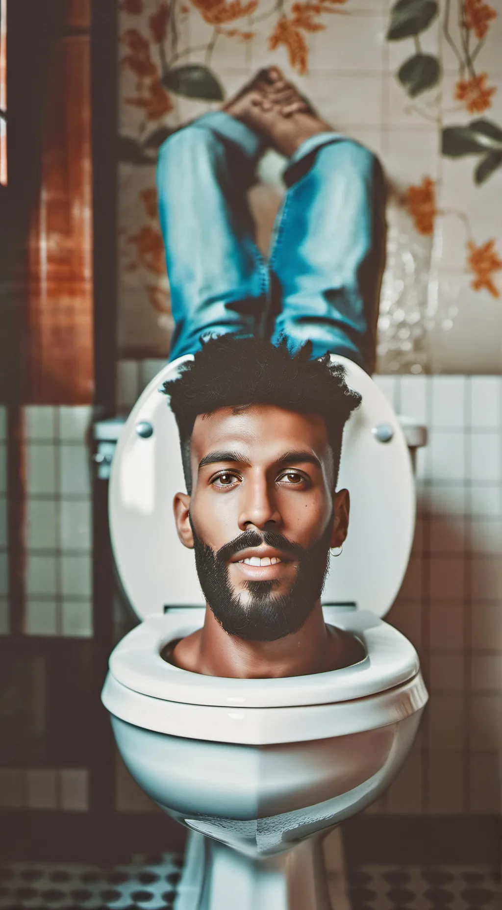 ai character: Skidbi toilet background