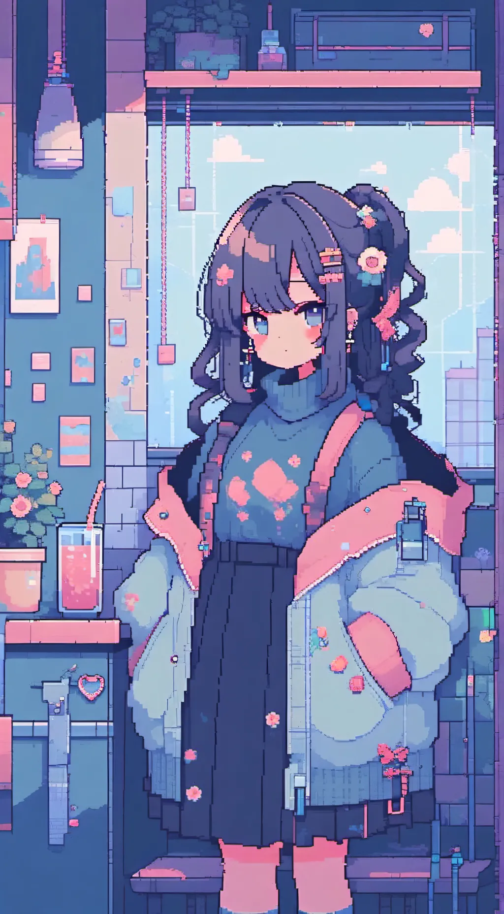 ai character: kny "what the" background