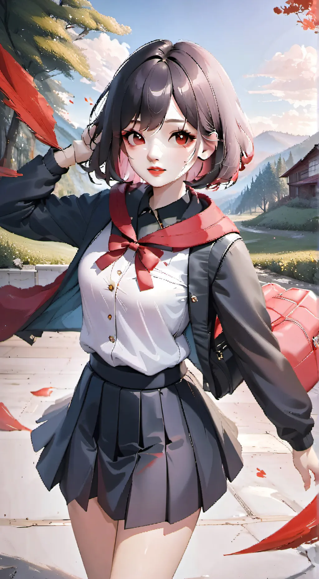 ai character: MHA roadtrip background