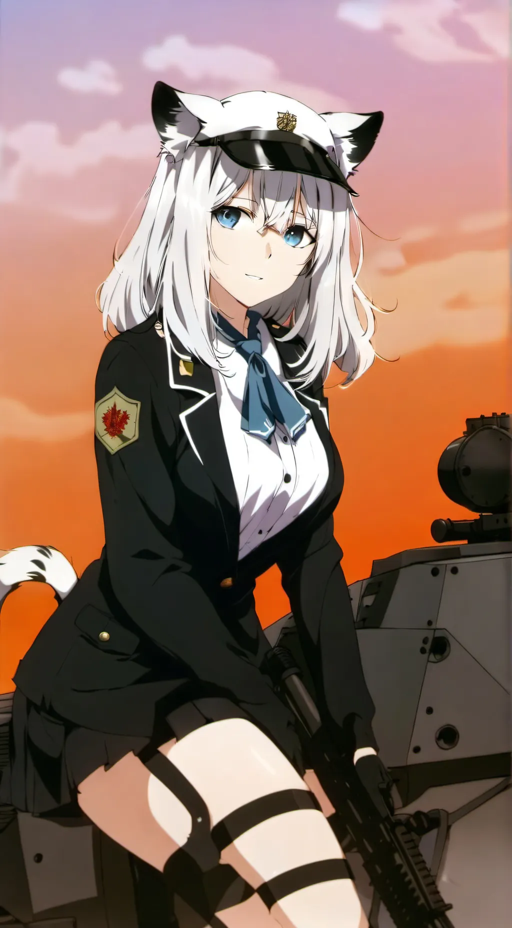 ai character: White Tiger background