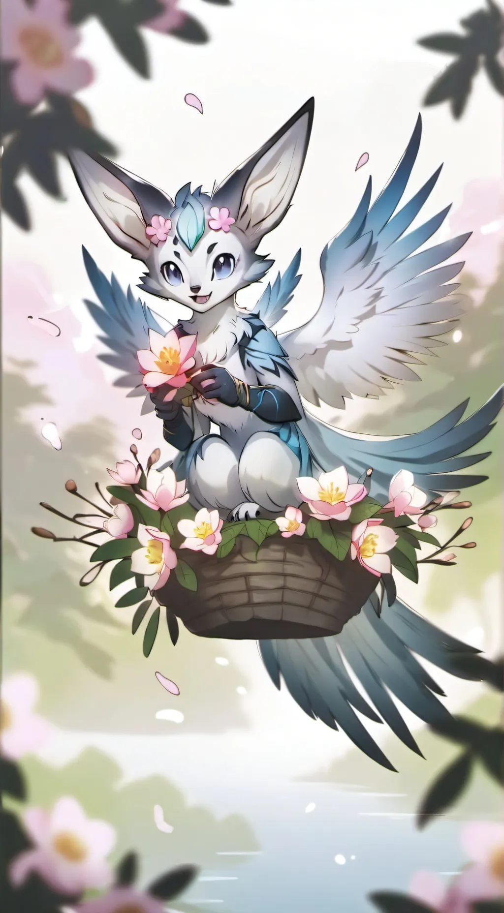 ai character: whail background