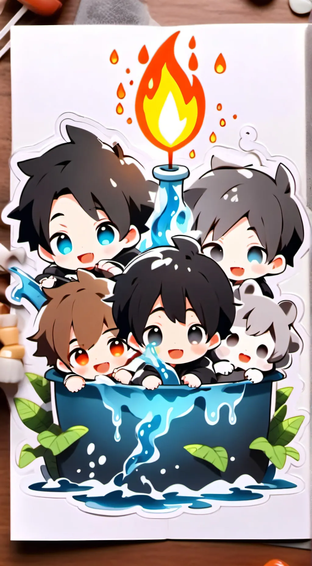 ai character: Baby museum background