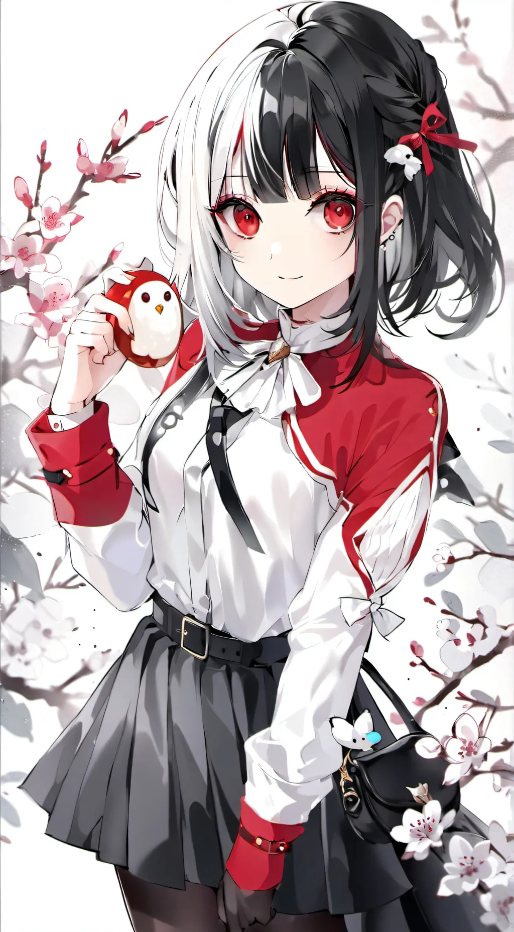 ai character: Ruby.  background