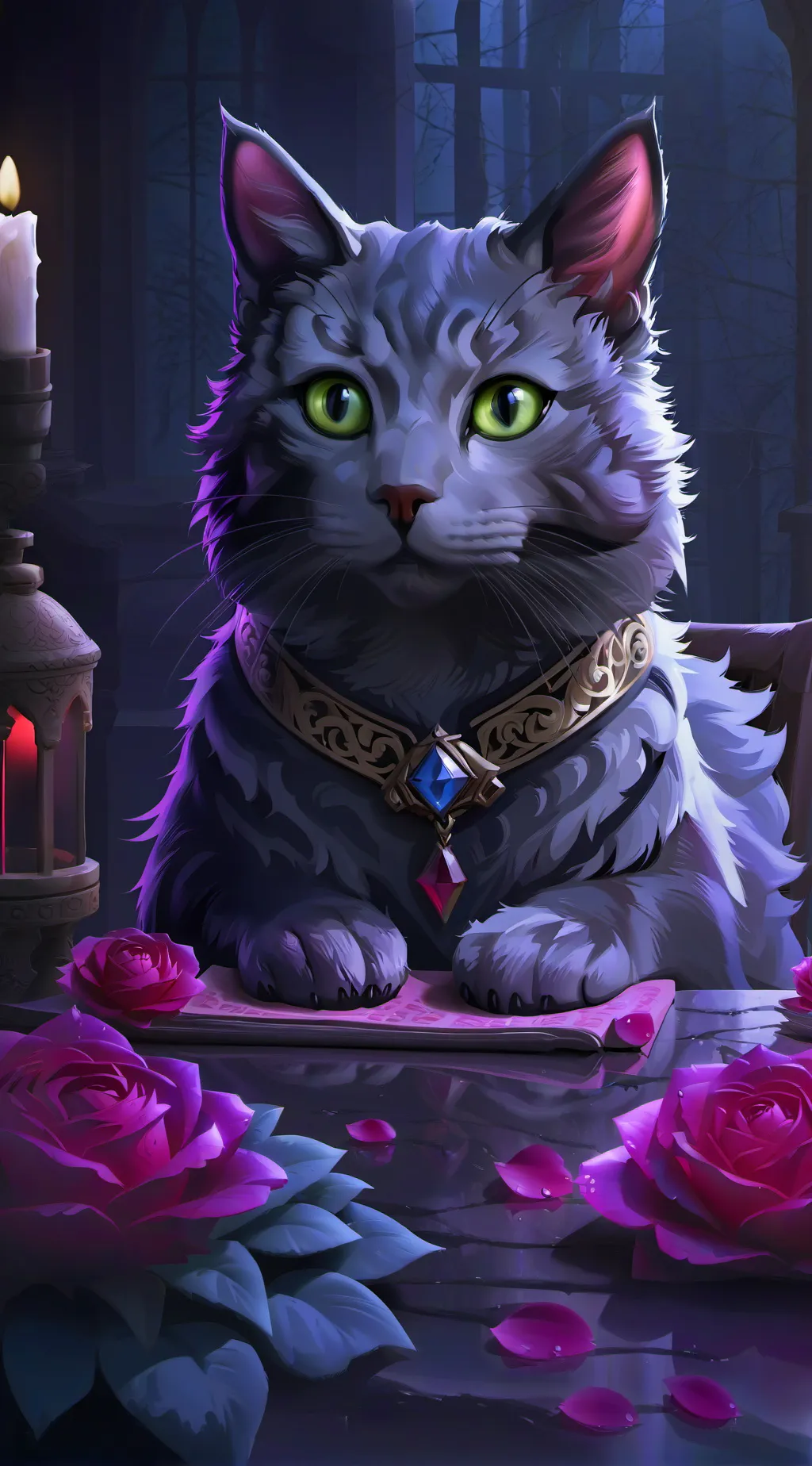 ai character: graystripe  background