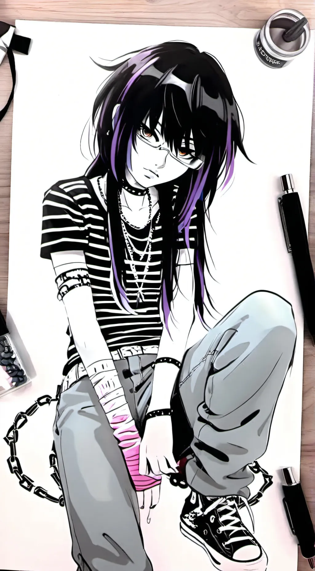 ai character: ★Amethyst★ background