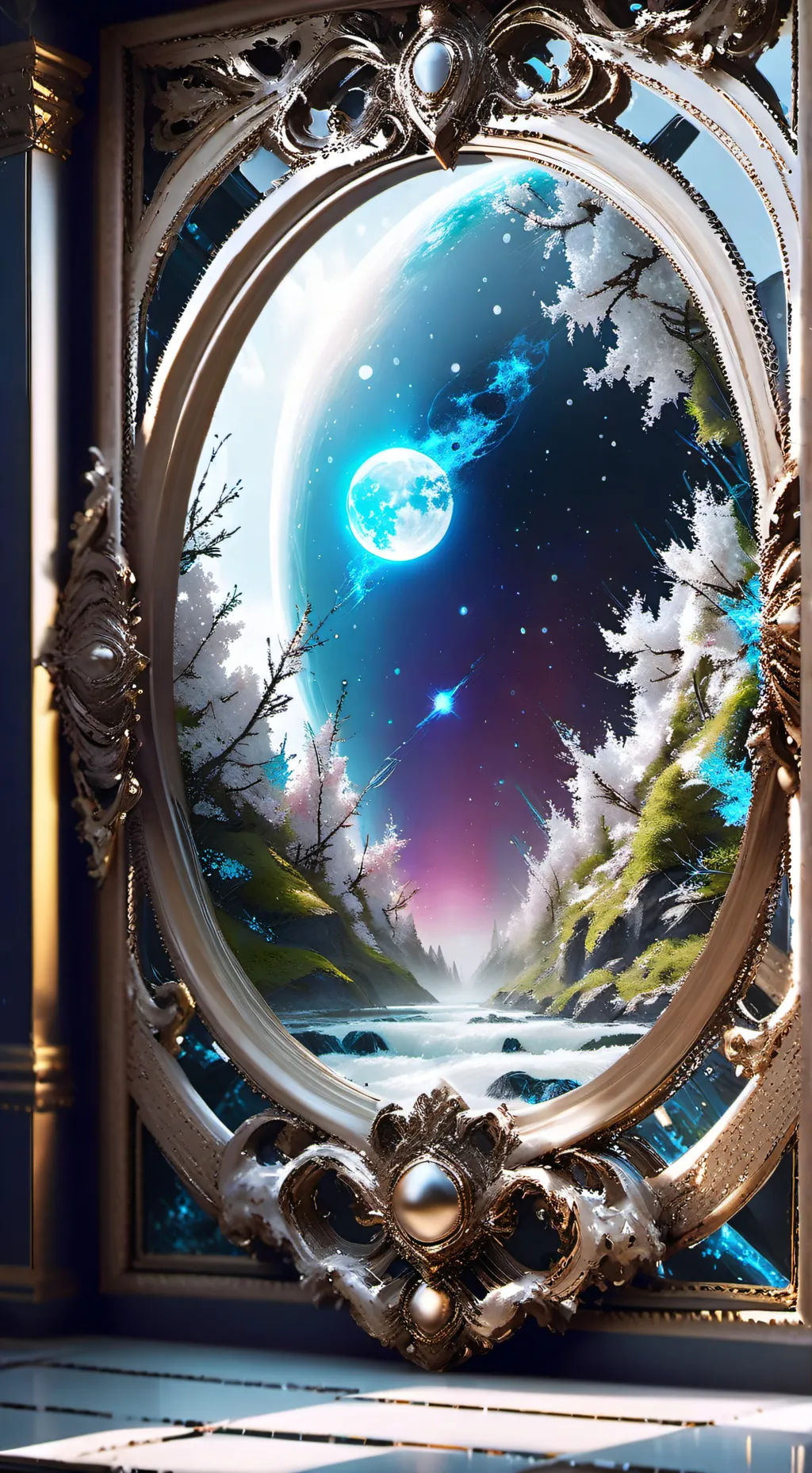 ai character: circulo raro background